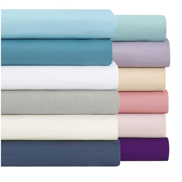 🆕️Microfibre 3 Pc. Sheet Set, Twin, Light Green/Aqua. - Picture 2 of 4
